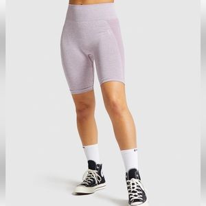 Gymshark Flex Cycling Shorts - Purple Mark / Grey Size Small